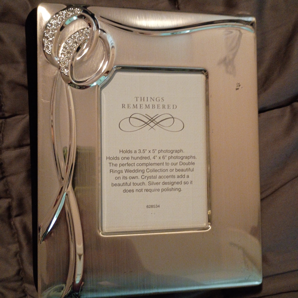 Things Remembered Silver Frame with Crystal Details